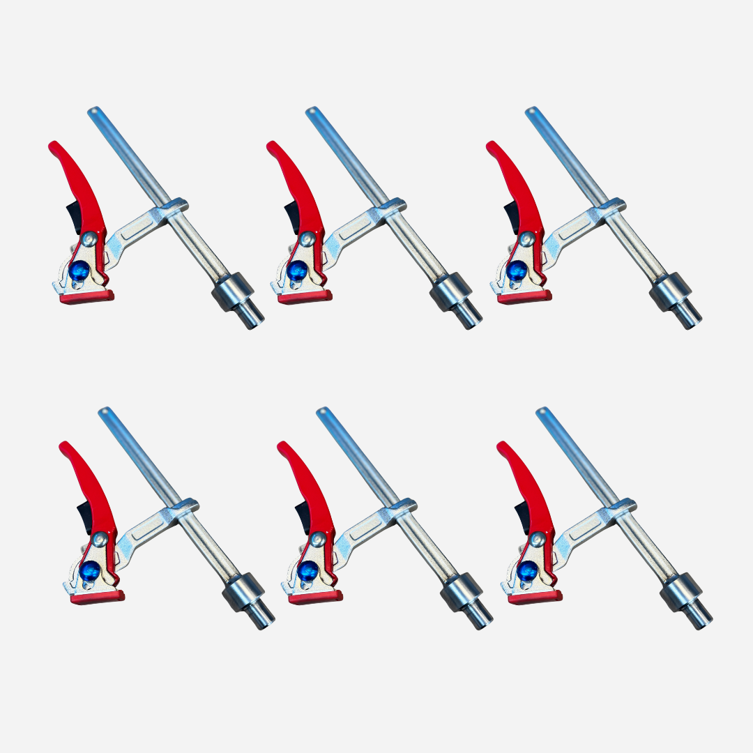 6-pcs Fastening Clamp with a Lever 80x250 Set