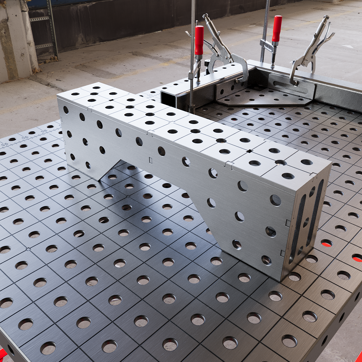 Støtteblok 500x100x150 6 mm