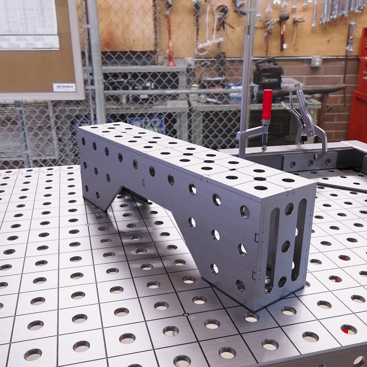 Støtteblok 500x100x150 6 mm