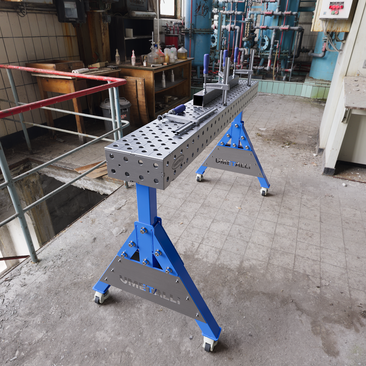 Welding Support 1450x200x100 on wheels