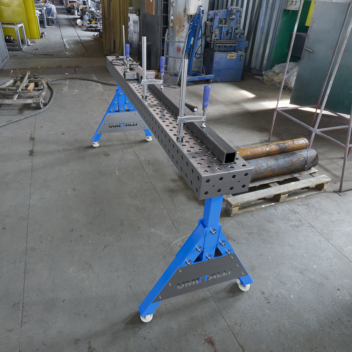 Welding Support 2000x200x100 on wheels