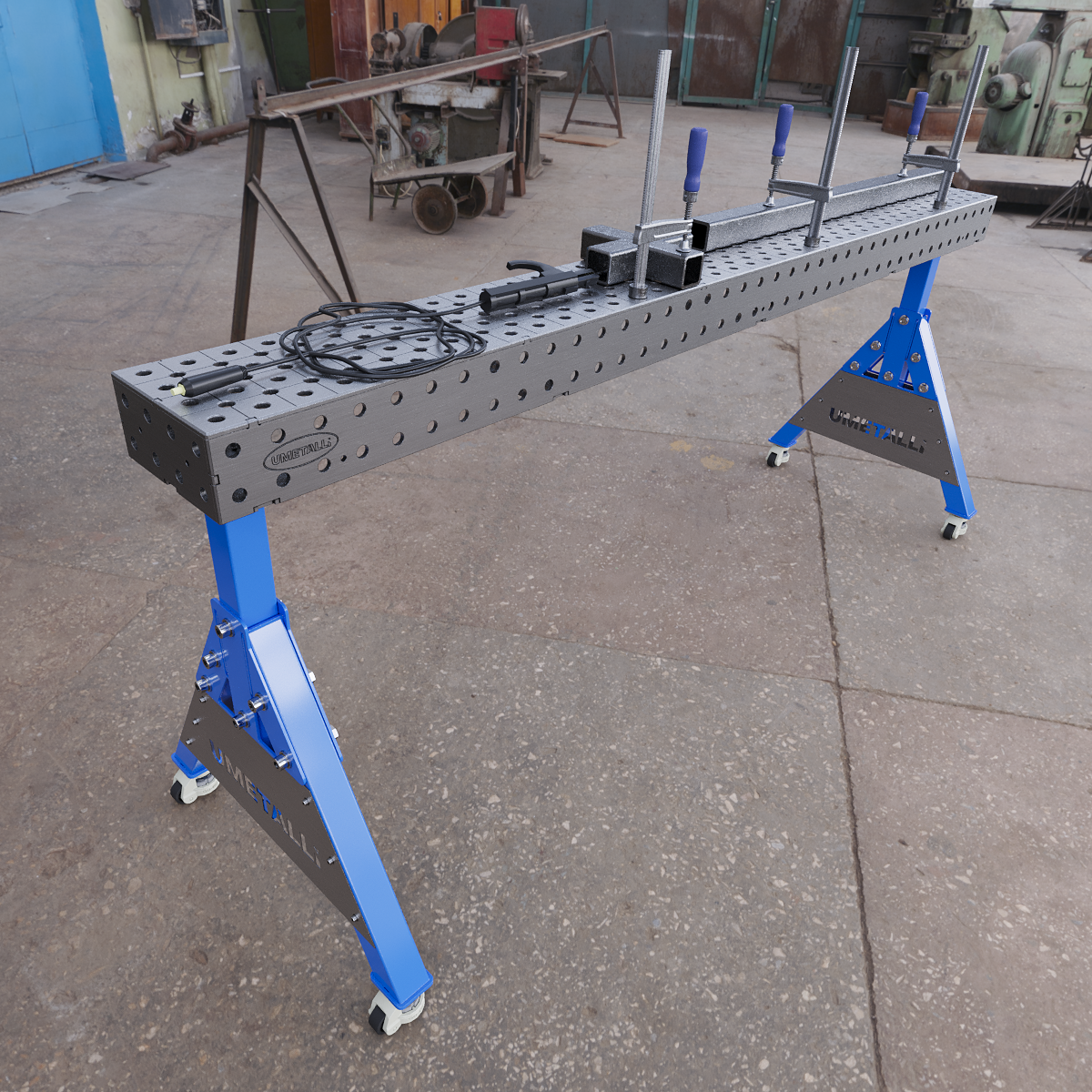 Welding Support 2000x200x100 on wheels
