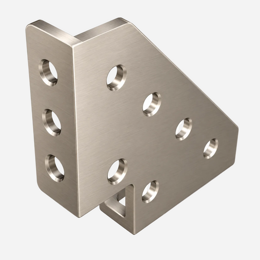 Équerre de serrage droite 250x250x60 Ø16 10 mm