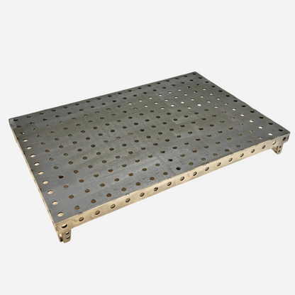 Perforated Workbench Top 900x600 with Corner Brackets